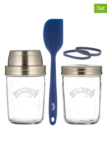 Kilner Zuurdesem-kit transparant/blauw - 350 ml