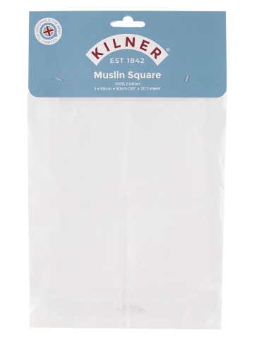 Kilner Mulltuch in Weiß - (L)50 x (B)50 cm