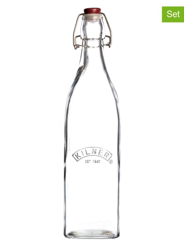 Kilner 2er-Set: Bügelverschlussflaschen - 550 ml