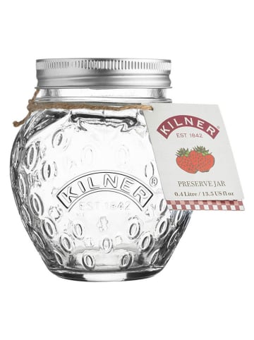 Kilner Słoiki (2 szt.) "Strawberry" na dżem - 400 ml