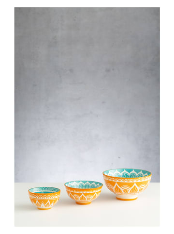 Typhoon 2er-Set: Schalen "India" in Orange/ Türkis - Ø 9,5 cm