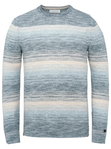 CAST IRON Sweter  w kolorze szaro-błękitno-białym