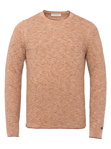 CAST IRON Sweter w kolorze jasnobrązowym