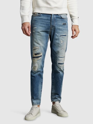 CAST IRON Spijkerbroek - tapered fit - blauw