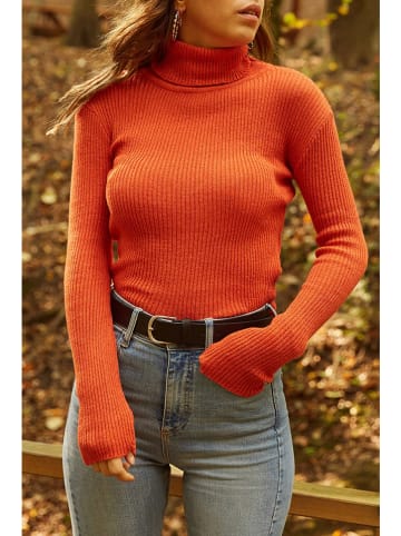 Lycalia Sweter w kolorze pomarańczowym