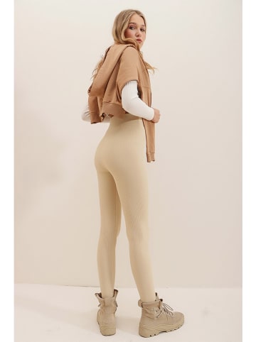 Trend Alaçatı Stili Legging beige