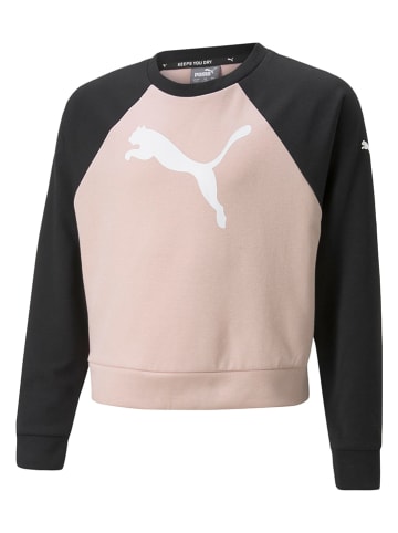 Puma Sweatshirt in Rosa/ Schwarz