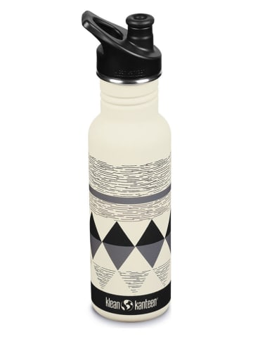 Klean Kanteen Trinkflasche "Kanteen Classic" in Creme/ Schwarz - 532 ml