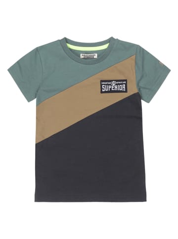 DJ DUTCHJEANS Shirt groen/beige/zwart