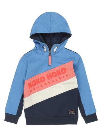 Koko Noko Bluza w kolorze błękitnym ze wzorem