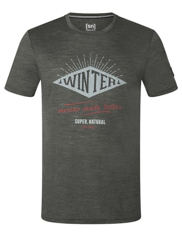 super.natural Shirt "Winter" antraciet
