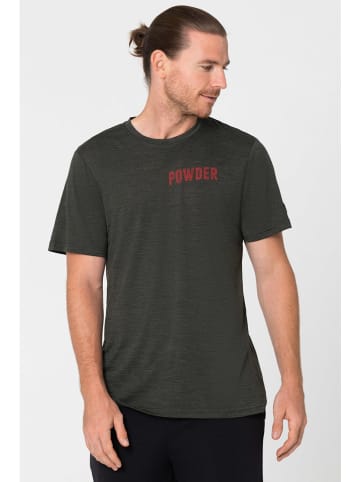 super.natural Shirt "Powder Days" in Anthrazit