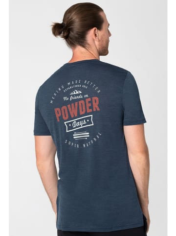super.natural Shirt "Powder Days" in Dunkelblau
