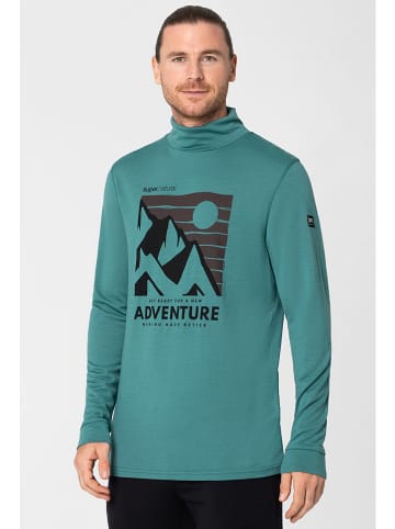super.natural Longsleeve "Adventure" in Türkis