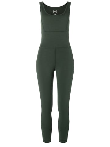 super.natural Functionele jumpsuit "Liquid Flow" donkergroen