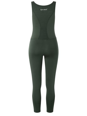super.natural Functionele jumpsuit "Liquid Flow" donkergroen