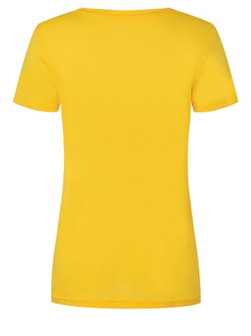 super.natural Shirt "Happy on the top" geel