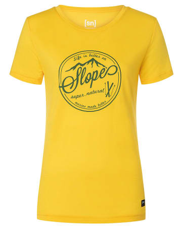 super.natural Shirt "Slopes" geel