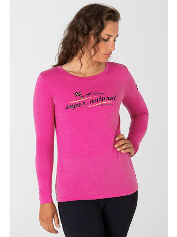 super.natural Koszulka "Mountain" w kolorze różowym
