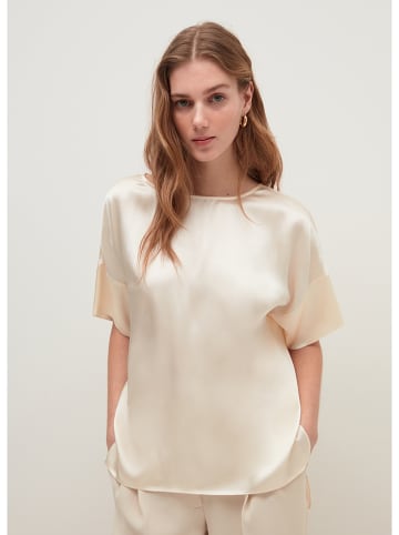 STEFANEL Seiden-Bluse in Creme