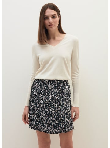 STEFANEL Rok petrol/wit