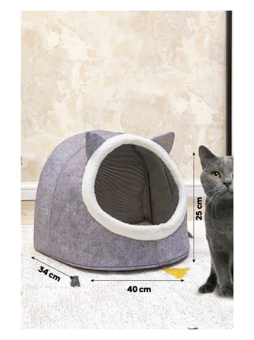 Scandinavia Concept Domek w kolorze szarym dla kota - 40 x 35 x 34 cm