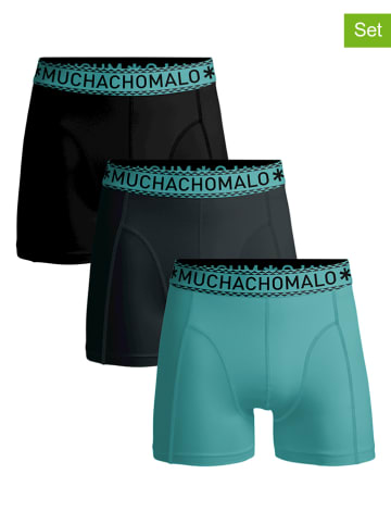 Muchachomalo 3-delige set: boxershorts groen/zwart