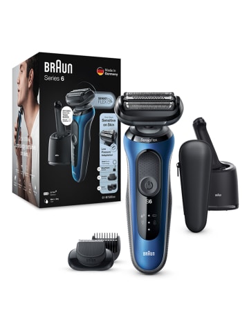 Braun Elektrorasierer "Series 6 - 61-B7500cc" in Dunkelblau/ Schwarz