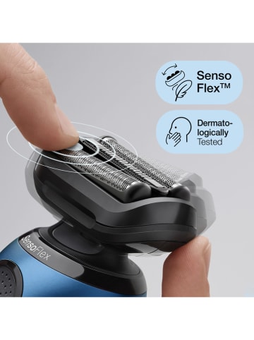 Braun Elektrorasierer "Series 6 - 61-B7500cc" in Dunkelblau/ Schwarz