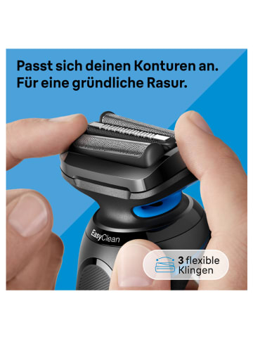 Braun Elektrisch scheerapparaat "Series 5 51-B1000s" zwart/donkerblauw