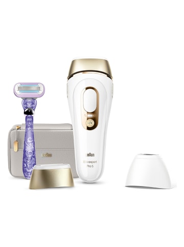 Braun IPL-ontharingsapparaat "Silk-expert Pro IPL PL5157" wit/goudkleurig