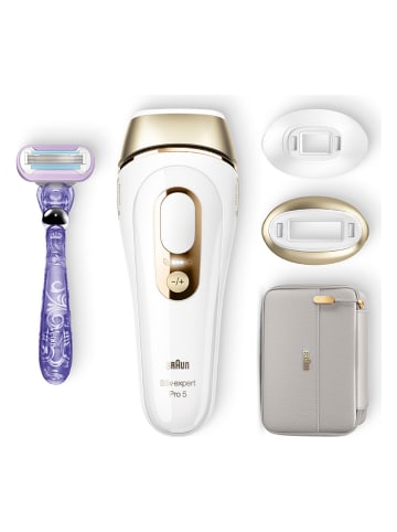 Braun IPL-ontharingsapparaat "Silk-expert Pro IPL PL5157" wit/goudkleurig