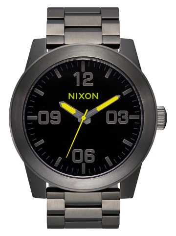 Nixon Zegarek kwarcowy w kolorze antracytowo-czarnym