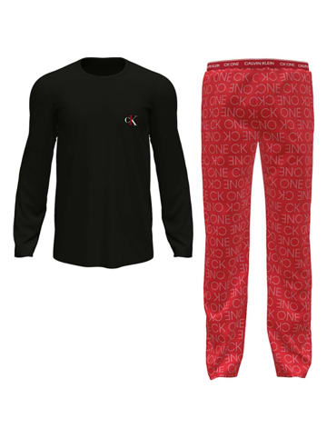 Calvin Klein Pyjama zwart/rood