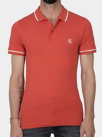 Calvin Klein Poloshirt in Rot
