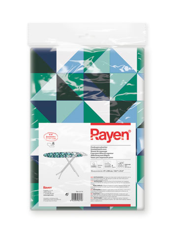 Rayen Pokrowiec w kolorze niebiesko-białym na deskę - 130 x 47 cm