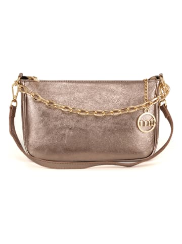 Mia Tomazzi Leder-Schultertasche "Aretusa" in Braun - (B)29 x (H)17 x (T)6 cm