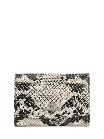 Wittchen Leren portemonnee grijs/zwart - (B)14 x (H)10 cm