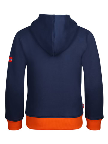 Trollkids Hoodie "Troll" donkerblauw/oranje