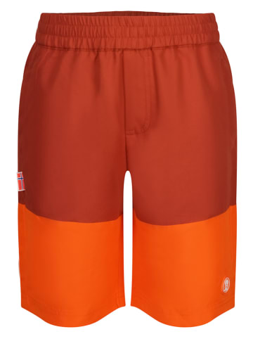 Trollkids Zwemshorts "Kroksand" oranje/bordeaux