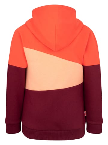 Trollkids Bluza "Alesund" w kolorze pomarańczowo-bordowym