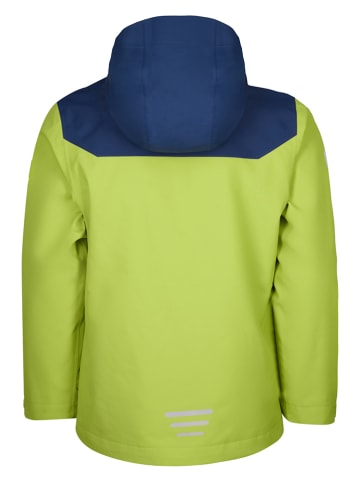 Trollkids 3in1-Funktionsjacke "Preikestolen" in Grün/ Dunkelblau