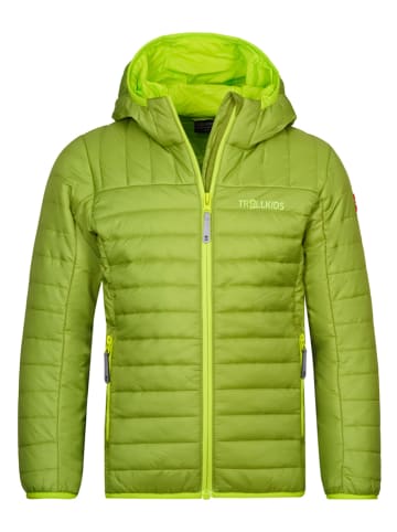 Trollkids Kurtka przejściowa "Eikefjord" w kolorze zielonym
