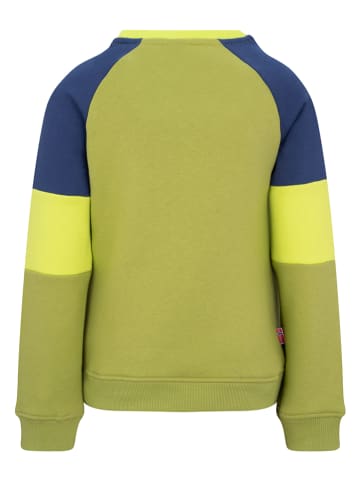 Trollkids Sweatshirt "Trollfjord" donkerblauw/groen