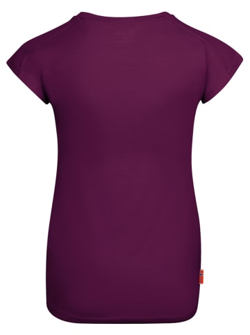 Trollkids Functioneel shirt "Senja" auberginekleurig