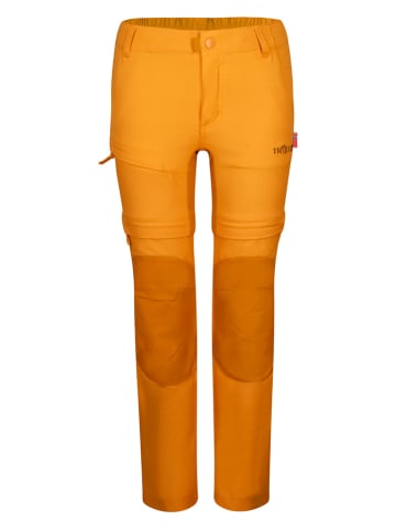 Trollkids Spodnie trekkingowe Zipp-Off "Arendal XT" w kolorze pomarańczowym