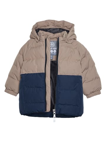 Color Kids Winterjas taupe/donkerblauw