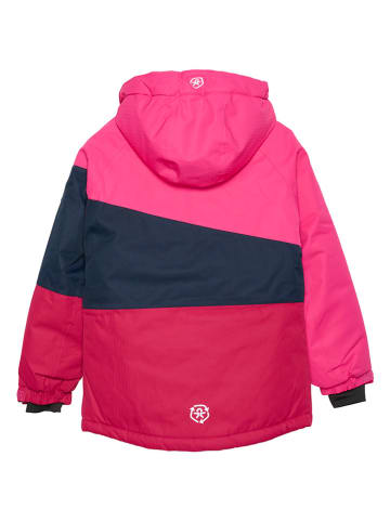 Color Kids Ski-/ Snowboardjacke in Pink/ Dunkelblau