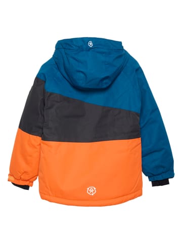 Color Kids Ski-/snowboardjas blauw/oranje