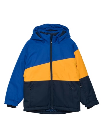 Color Kids Ski-/ Snowboardjacke in Blau/ Gelb